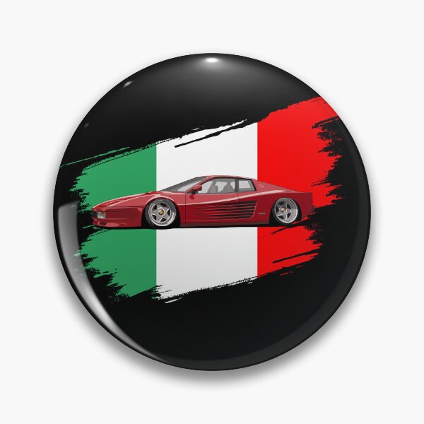 Item preview, Classic Italy Flag Italia Motorsport Testarossa Car designed and sold by AutoDesignWerks.