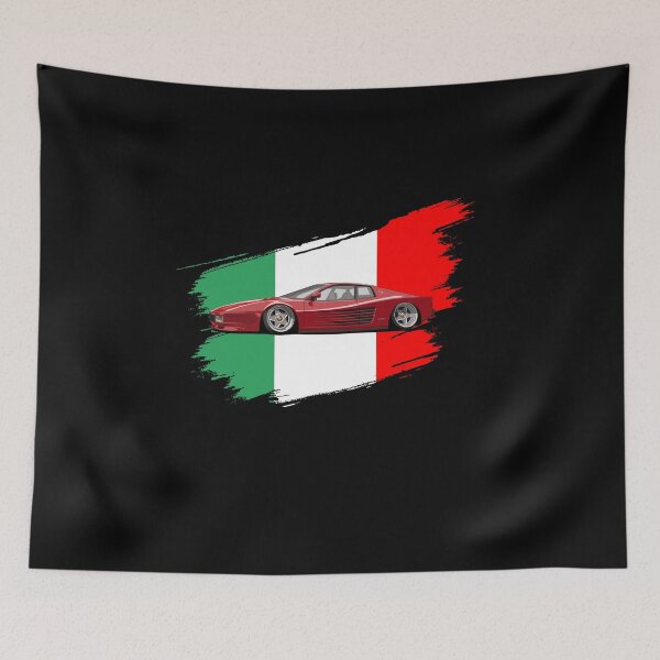 Item preview, Classic Italy Flag Italia Motorsport Testarossa Car designed and sold by AutoDesignWerks.