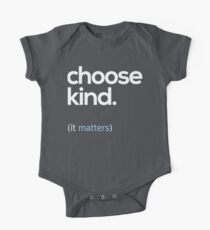 Wähle Kind, Freundlichkeit Baby Body Kurzarm