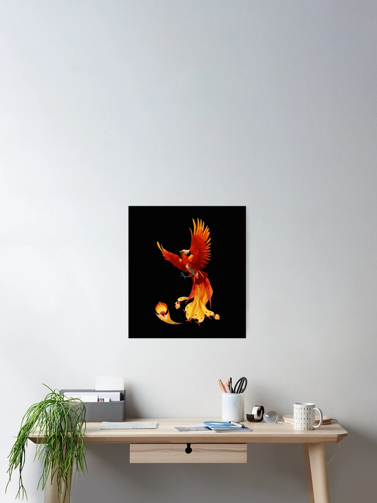 Thumbnail 2 of 3, Poster, Fire Phoenix designed and sold by RIXXI HEY CO..