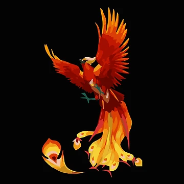 Artwork thumbnail, Fire Phoenix by RIXXI HEY CO.