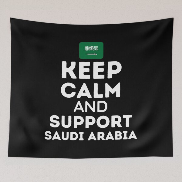 Item preview, Keep Calm And Support Saudi Arabia | Football World Cup designed and sold by BopleDesigns.