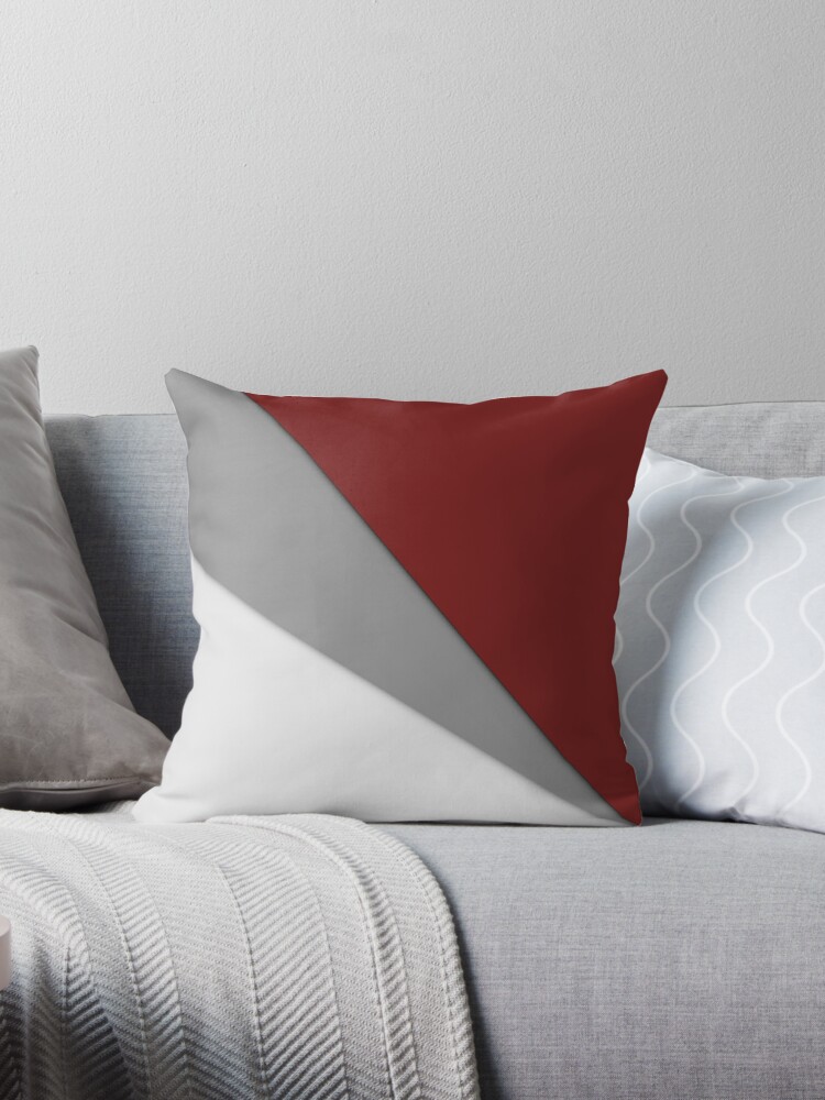 Decorative Red And Black Throw Pillow for Sale by FantasySkyArt