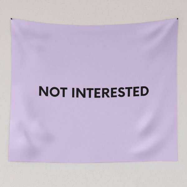 Item preview, Not Interested - Purple Aesthetic designed and sold by mydoodlesateme.