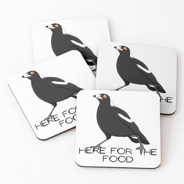 Item preview, Here for the food! Cheeky Australian magpie designed and sold by aussiemaggieluv.