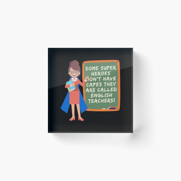 Item preview, Superhero English Teacher Appreciation designed and sold by superteachers.