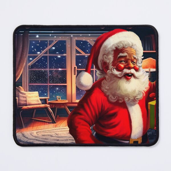 Item preview, Merry Christmas Black Santa Claus designed and sold by joanaoberg.