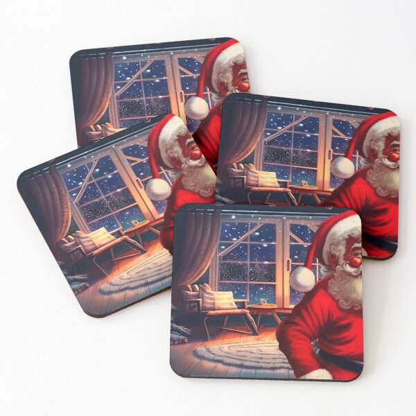 Item preview, Merry Christmas Black Santa Claus designed and sold by joanaoberg.