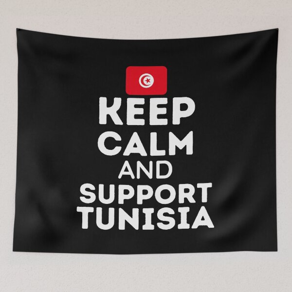 Item preview, Keep Calm And Support Tunisia | Football World Cup designed and sold by BopleDesigns.