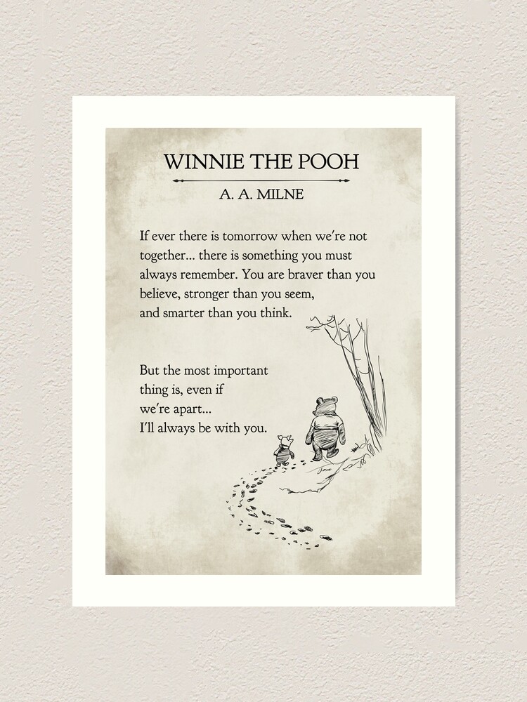 Winnie the Pooh book page if ever a tomorrow…braver than you
