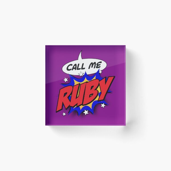 Item preview, Personalised Call Me Ruby Pop Art Comic Design designed and sold by CandOCreative.