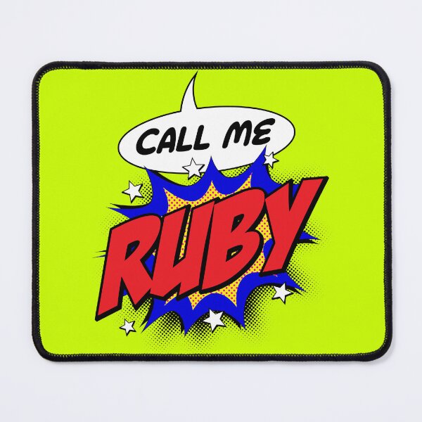 Item preview, Personalised Call Me Ruby Pop Art Comic Design designed and sold by CandOCreative.