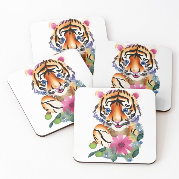 Item preview, Cute Watercolor Baby Tiger designed and sold by Trace1234.