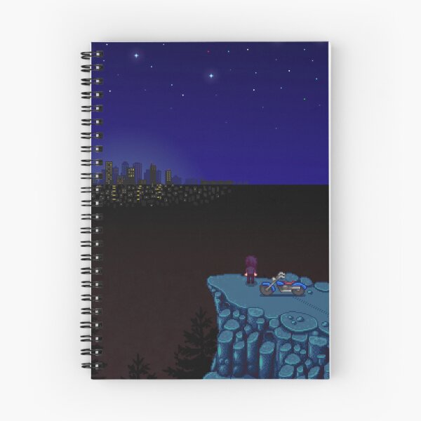 Item preview, Stardew Valley Sebastian over looking the city designed and sold by aiya-pixels.