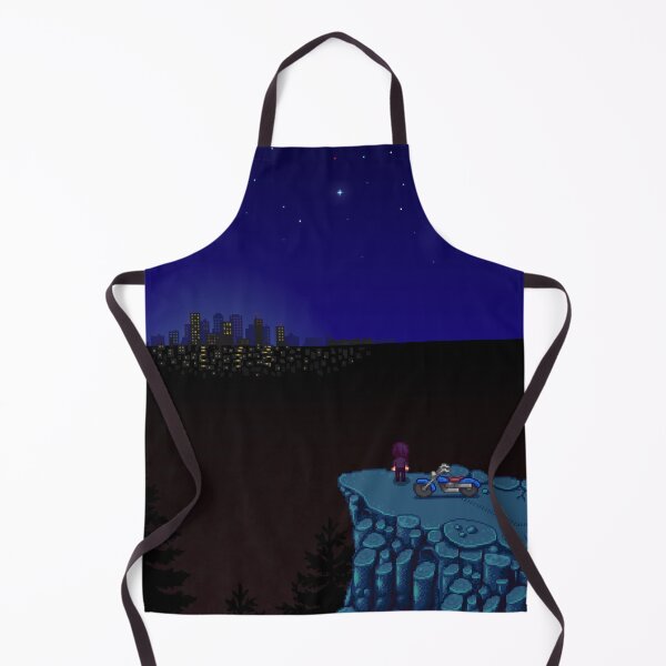 Item preview, Stardew Valley Sebastian over looking the city designed and sold by aiya-pixels.