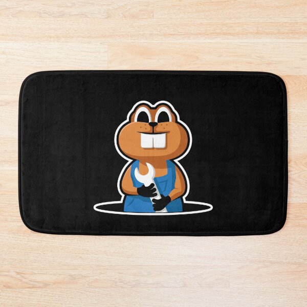 Item preview, Mechanic Chipmunk Gofer With a Wrench | Black designed and sold by Teenker.