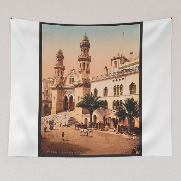 Artikelvorschau, Ein Weinlesefoto einer Kathedrale in Algerien entworfen und verkauft von Vintage Designs +.
