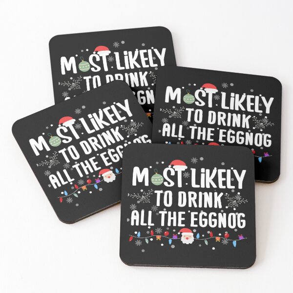 Item preview, Most Likely To Drink All The Eggnog Funny Family Christmas Pajama designed and sold by HANYART.