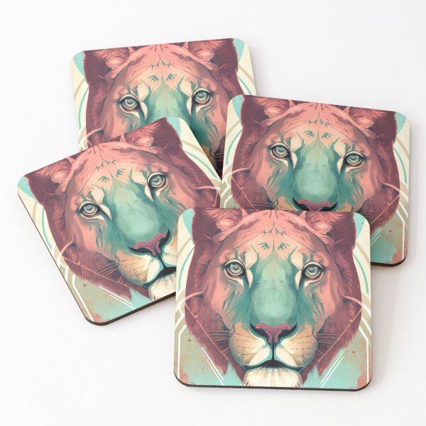 Item preview, Lion head designed and sold by FlatLandPrints.