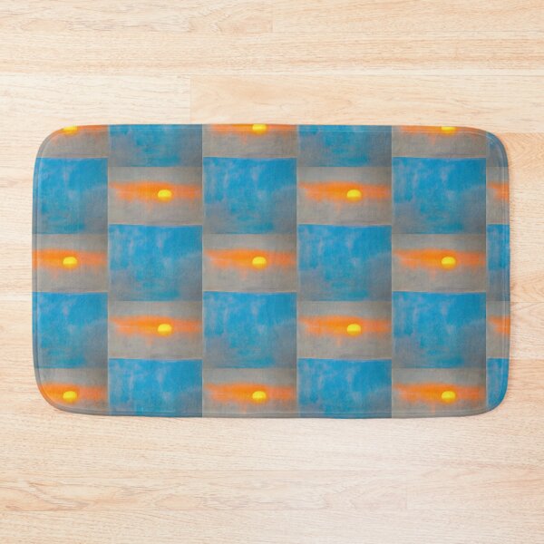 Item preview, CONTEMPORARY BLUE AND GREY ABSTRACT SUNSET designed and sold by sailorsam1805.