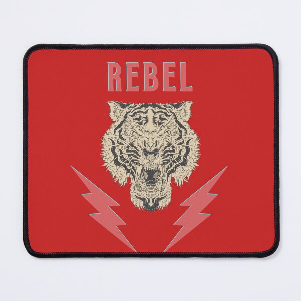 Item preview, Rebel tiger head and lightening bolt design designed and sold by AliceAllTheTime.