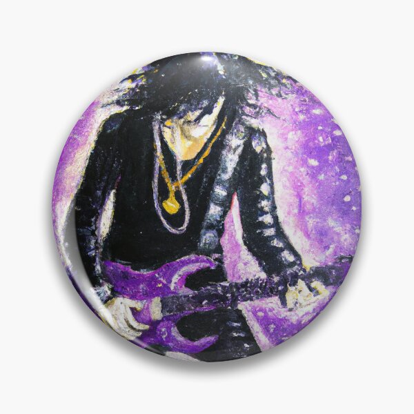 Item preview, Rock n Roll Guitar Player in Purple Rain designed and sold by PrintPortal.