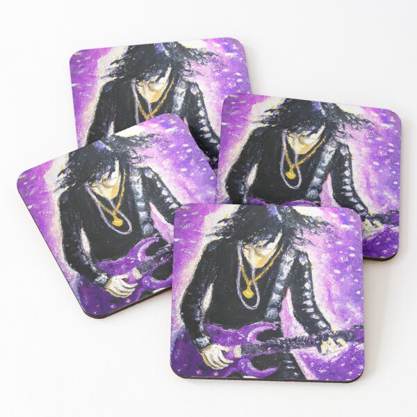 Item preview, Rock n Roll Guitar Player in Purple Rain designed and sold by PrintPortal.