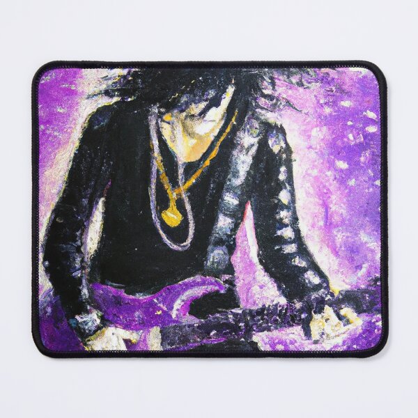 Item preview, Rock n Roll Guitar Player in Purple Rain designed and sold by PrintPortal.
