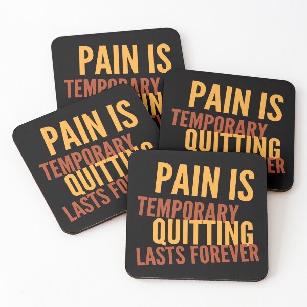 Item preview, Pain Is Temporary Quitting Lasts Forever - Motivational Quote designed and sold by Zyphrost ★★★★★ (✔).