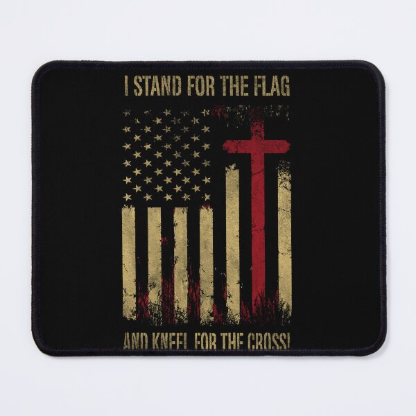 Item preview, I Stand for the Flag - Kneel for the Cross - Faith designed and sold by Shirt-Designs.