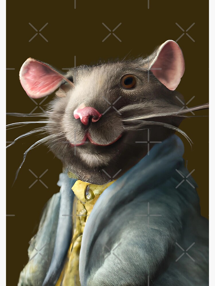 Sir Rat, fancy dapper rat, funny fat rat, rodent mom, cute funny