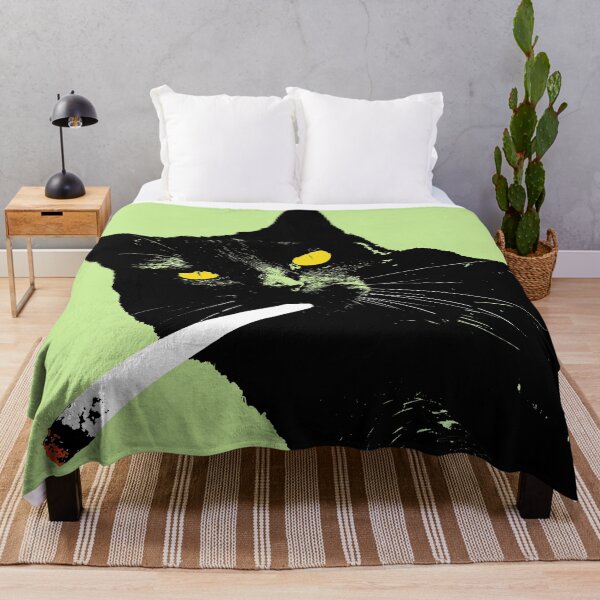Aperçu de l'œuvre Stoner Cat Design en vert - Cat Pet Pop Art - Animal Pop Art, Options sur mesure créée et vendue par StudioFlea.