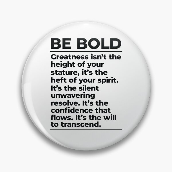Item preview, Be Bold greatness advice designed and sold by hockeng.