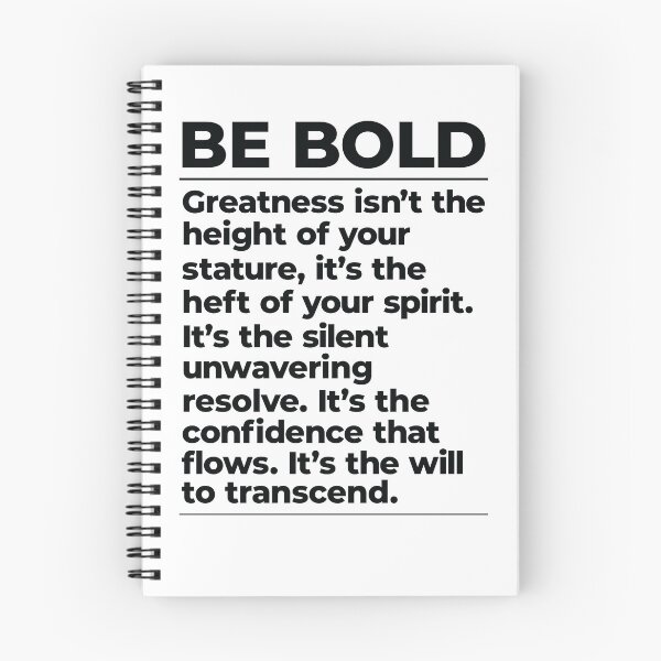 Item preview, Be Bold greatness advice designed and sold by hockeng.