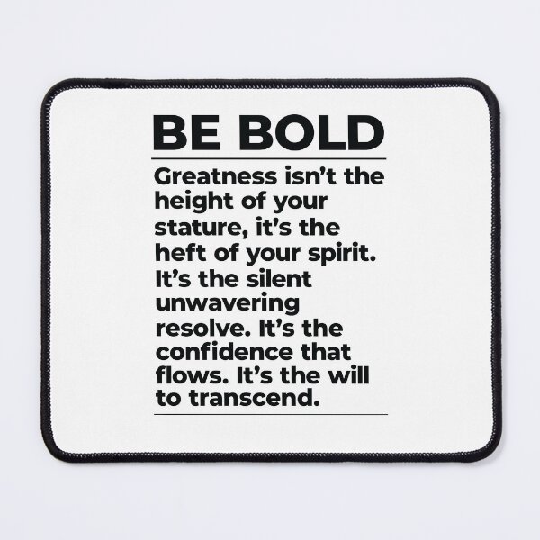 Item preview, Be Bold greatness advice designed and sold by hockeng.