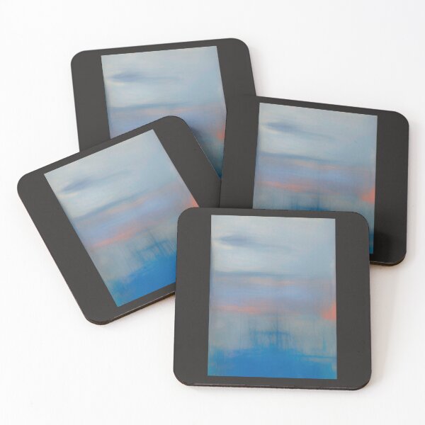 Item preview, CONTEMPORARY BLUE, PINK AND GREY ABSTRACT SUNRISE designed and sold by sailorsam1805.