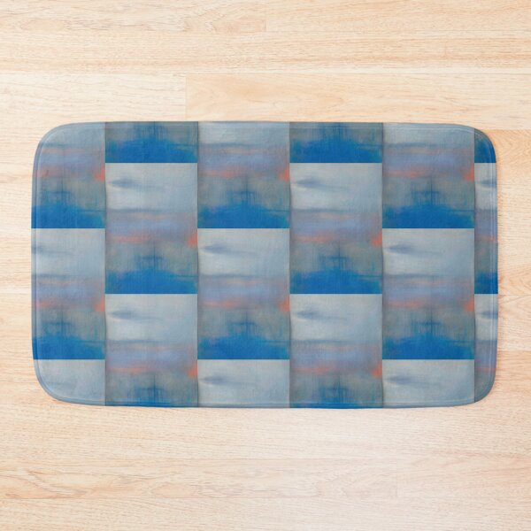 Item preview, CONTEMPORARY BLUE, PINK AND GREY ABSTRACT SUNRISE designed and sold by sailorsam1805.