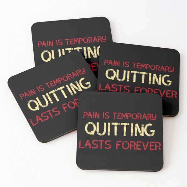 Item preview, Pain Is Temporary Quitting Lasts Forever - Motivational Quote designed and sold by Zyphrost ★★★★★ (✔).