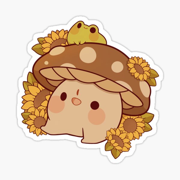 Cute mushroom and froggie sunflowers\