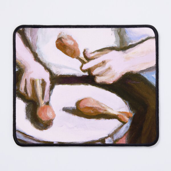 Item preview, Man Playing Drums with Turkey Drumsticks designed and sold by PrintPortal.