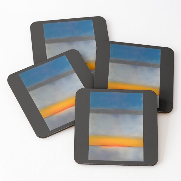 Item preview, CONTEMPORARY BLUE, PINK,ORANGE AND GREY ABSTRACT SUNRISE designed and sold by sailorsam1805.
