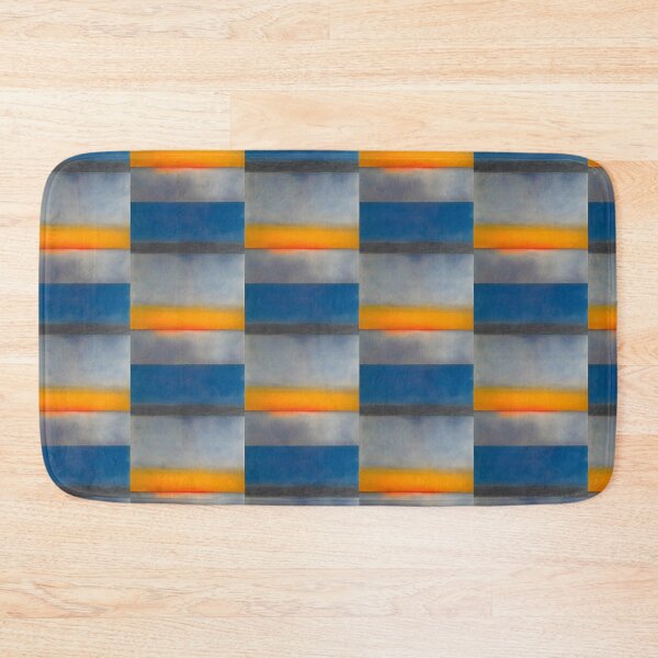Item preview, CONTEMPORARY BLUE, PINK,ORANGE AND GREY ABSTRACT SUNRISE designed and sold by sailorsam1805.