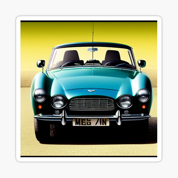 V8-Oldtimer-Poster Sticker