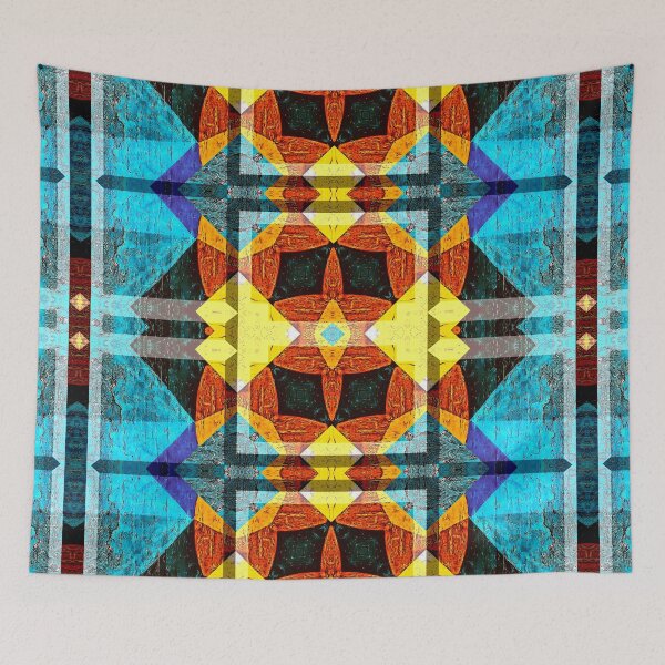 Item preview, POWERFUL LUMINOUS RADIAL COSMIC LABYRINTH PATCHWORK -  SPIRITUAL AWAKENING CUBIC GEOMETRIC ART PATTERN IN DEEP* designed and sold by Ralek.