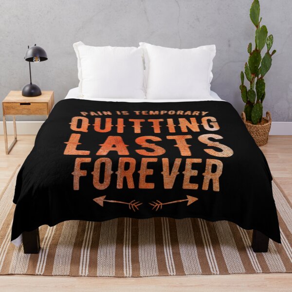Item preview, Pain Is Temporary Quitting Lasts Forever - Motivational Quote designed and sold by Zyphrost ★★★★★ (✔).