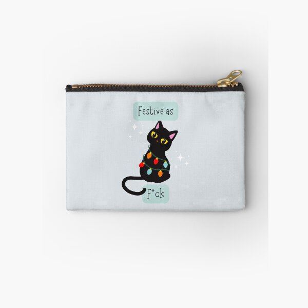 Item preview, Festive as F*ck  - Festive AF Cat designed and sold by mydoodlesateme.