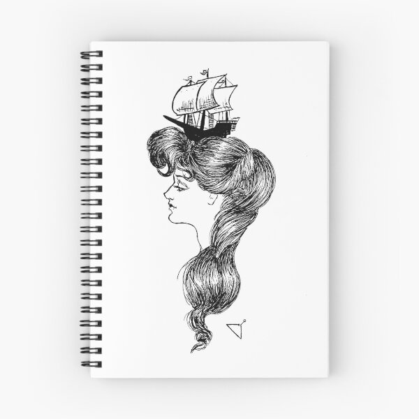 Item preview, Gibson girl with ship on her head designed and sold by Rosa Laguna.