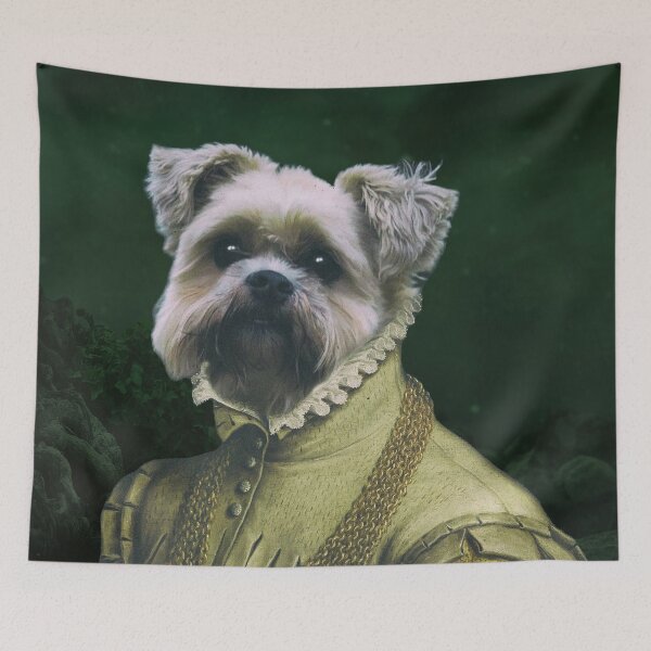 Item preview, Schnauzer Dog Historical Portrait as King designed and sold by Erika Kaisersot.