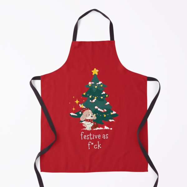 Item preview, Festive as F*ck - Festive AF - Cute Holiday Dog designed and sold by mydoodlesateme.