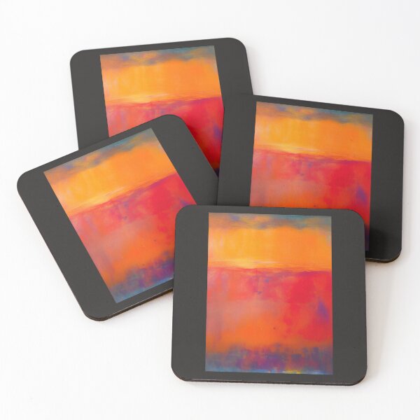 Item preview, CONTEMPORARY STORMY, RED AND ORANGE SUNSET OVER THE OCEAN designed and sold by sailorsam1805.